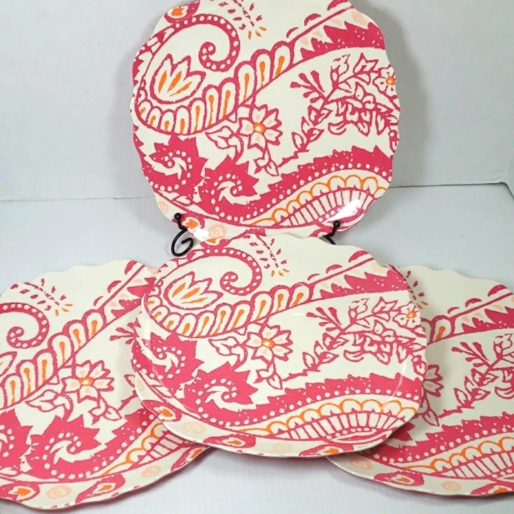 Calypso Melamine 10.5" Dinner Plates Set of 4